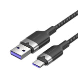 USB 2.0 A til USB-C 6A Vention CTOBF 1M kabel (sort)