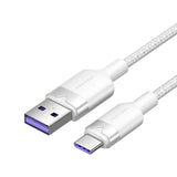 USB 2.0 A til USB-C 6A Vention CTOWF 1M kabel (hvid)