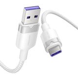 USB 2.0 A til USB-C 6A Vention CTOWH 2M kabel (hvid)
