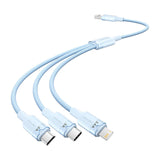 USB 2.0 A til 3in1 3A kabel Vention CTPLG 1.5M (blå)