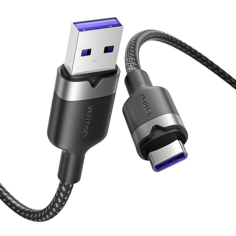 USB 2.0 A til USB-C 6A Vention CTOBH 2M kabel (sort)