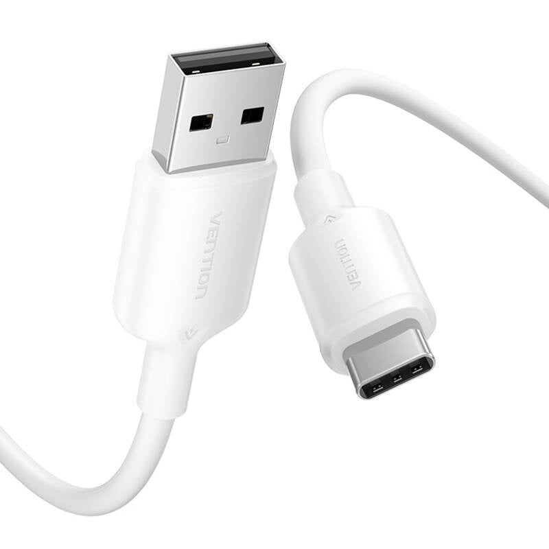 USB 2.0 A til USB-C 3A kabel Vention CTQWF 1M (hvid)