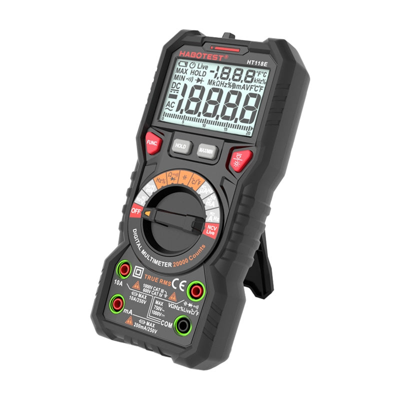 Habotest HT118E Universal Digital Multimeter True RMS NCV