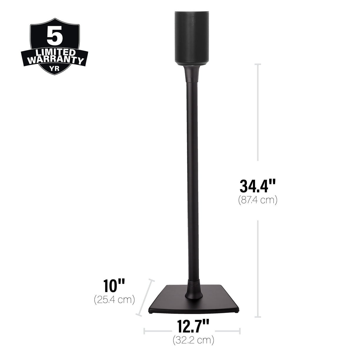 SANUS WSSE12 Gulv Sort