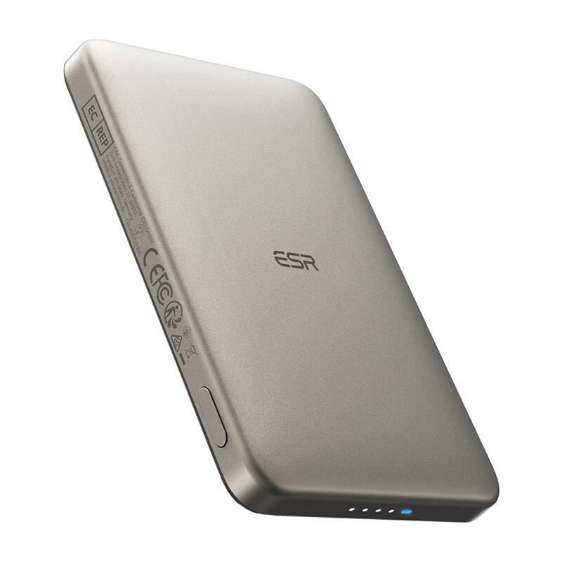 ESR Qi2 MagSlim 5000 mAh magnetisk powerbank (sand)