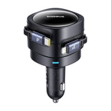 Baseus Enjoyment Max biloplader med USB-C + Lightning kabler 60W sort