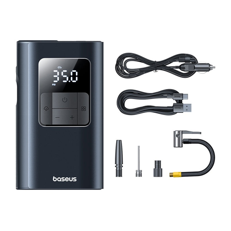 Baseus PrimeTrip VA1 2-i-1-pumpe med lommelygte sort