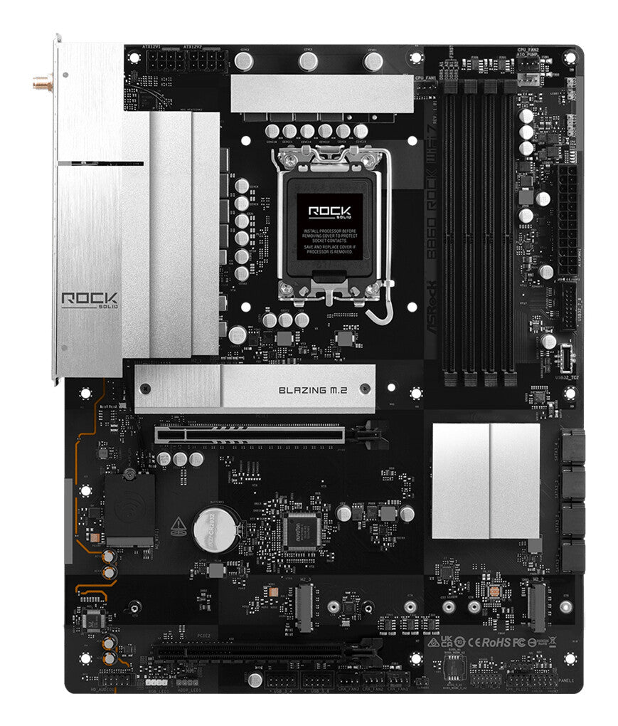 ASRock B860 Rock WiFi7          1851 ATX  HDMI/DP       DDR5