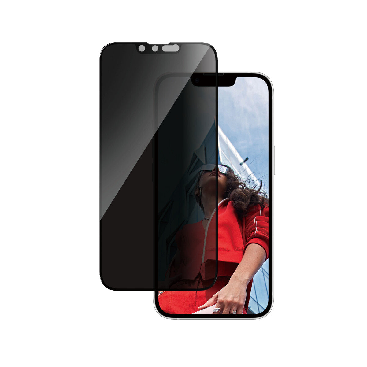 PanzerGlass ® 2-Way Privacy Skærmbeskyttelse iPhone 17e | 16e | 14 | 13 | 13 Pro | Ultra-Wide Fit