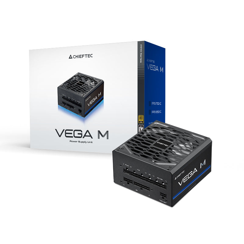 Chieftec Vega PPG-750-C enhed til strømforsyning 750 W 20+4 pin ATX ATX Sort