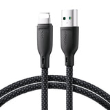 JOYROOM 6941237110527 Lightning kabel 1 m Sort
