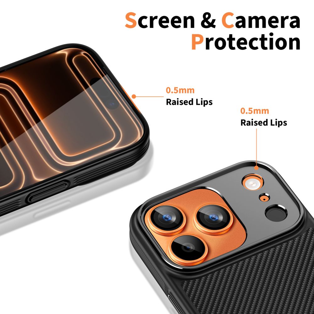 Tech Protect Kevlar Aramid Cc Magsafe Iphone 17 Pro Sort