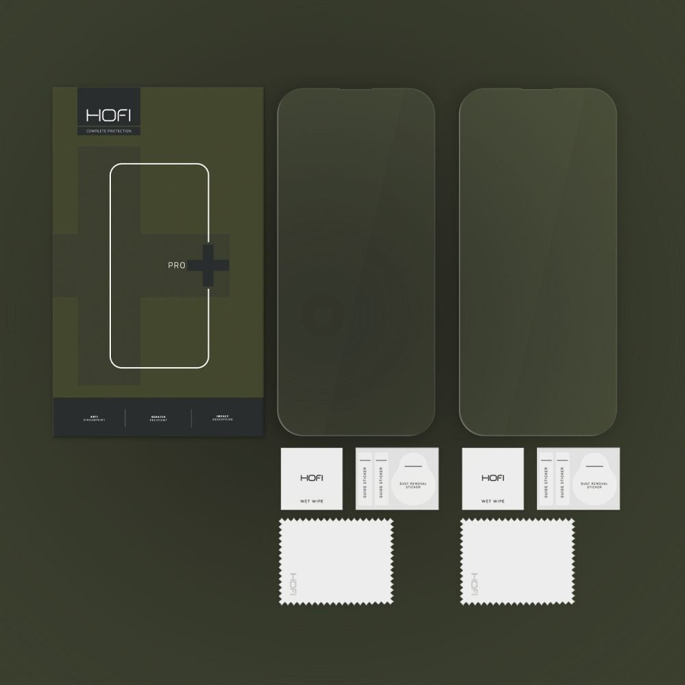 Hærdet Glas Hofi Glass Pro+ 2 Pack Iphone 15/16 Clear