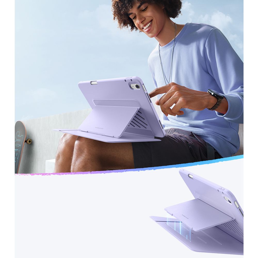 Esr Flip Hybrid Ipad Air 13” 1 / 2 / 3 / 2024 2026 Lilla