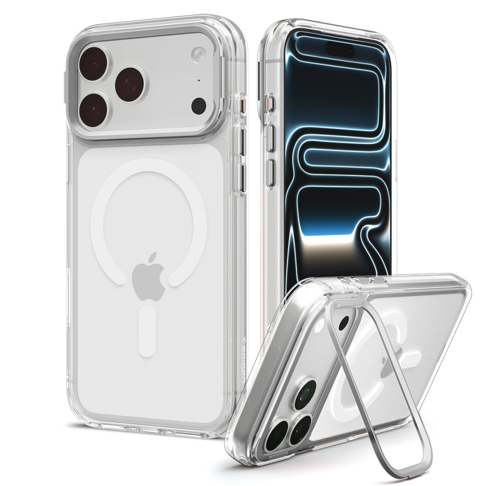 Spigen Ultra Hybrid Optik S Magsafe Iphone 17 Pro / 18 Pro Klar/Sølv