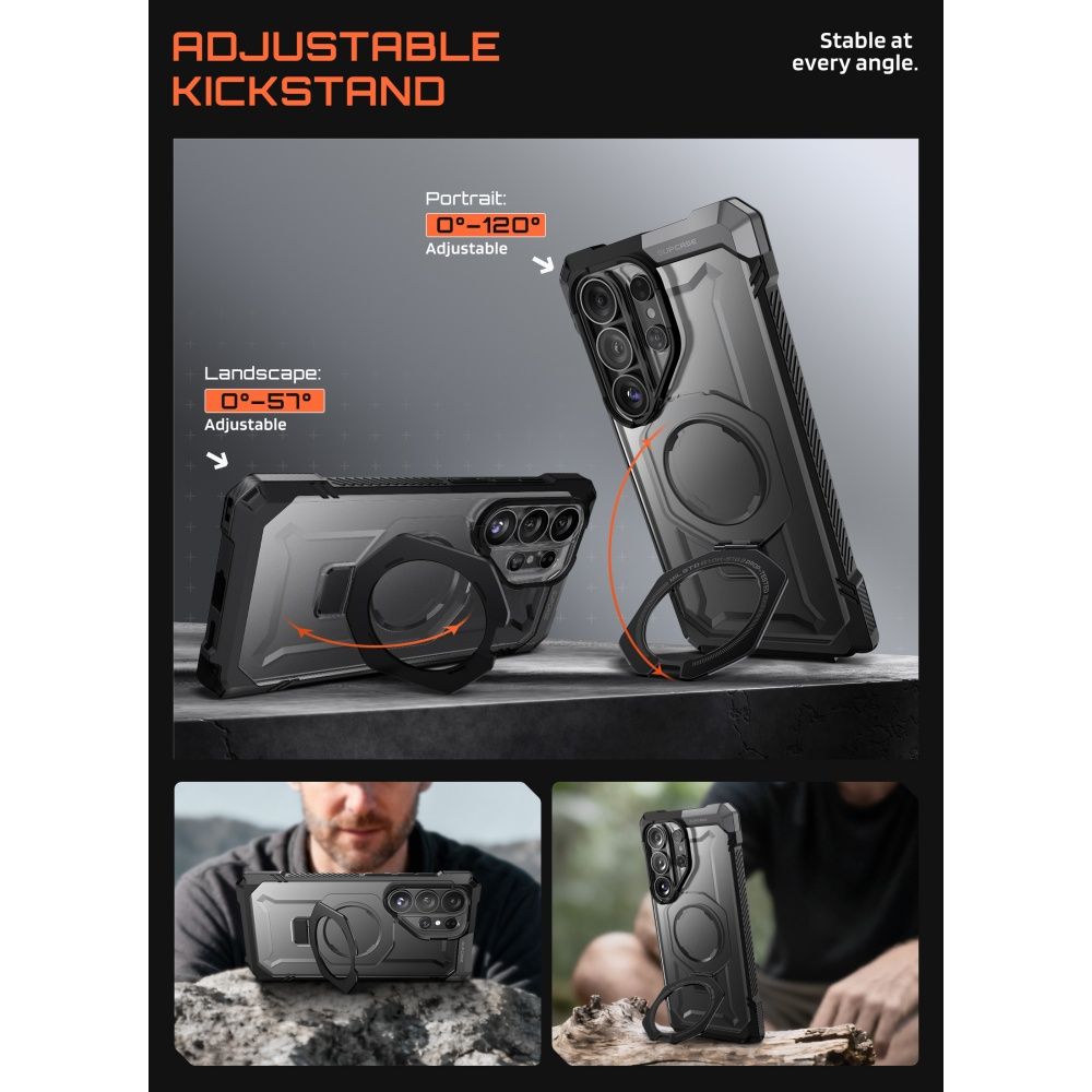Supcase Ub Grip Mag Magsafe Galaxy S26 Ultra Sort