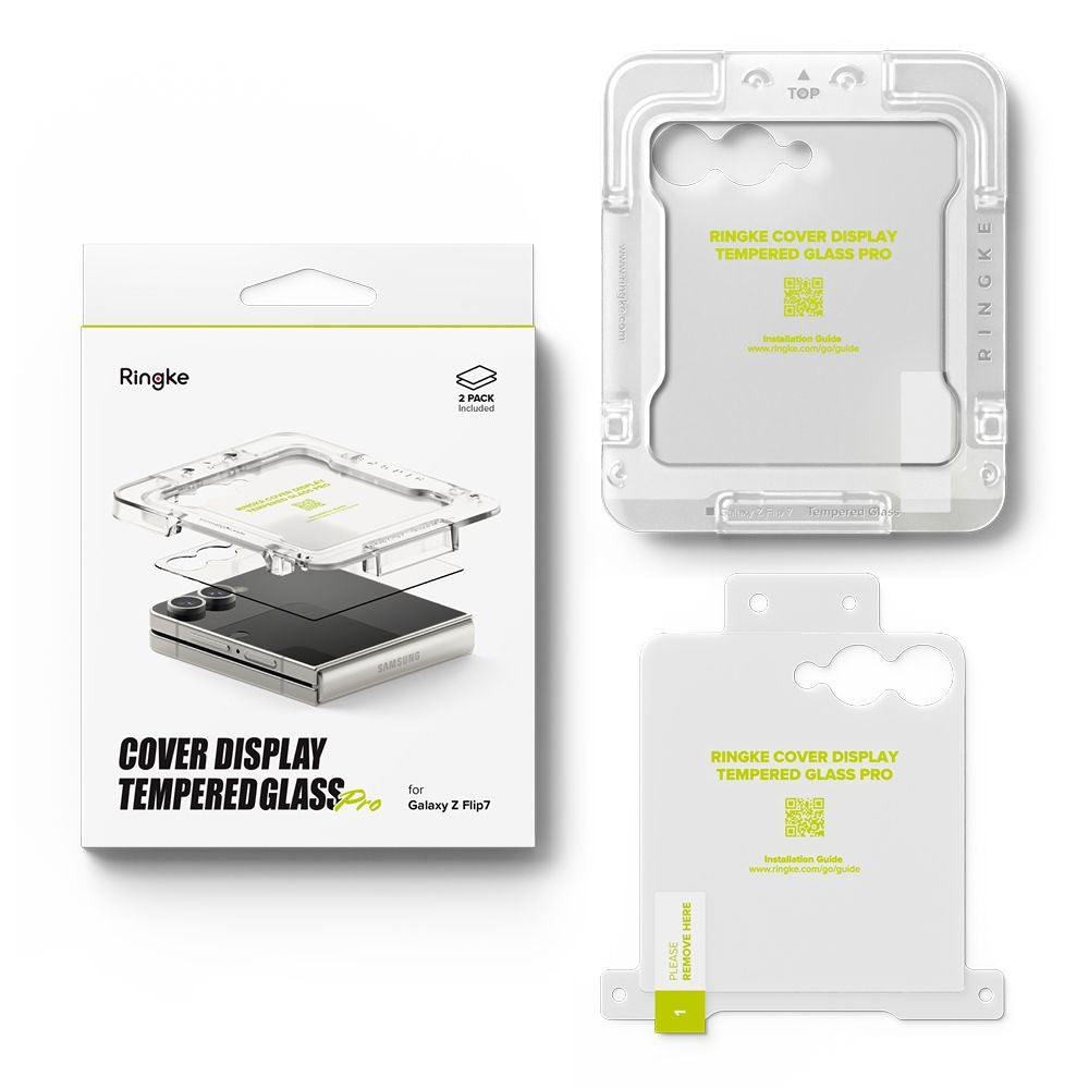 Hærdet Glas Ringke Cover Display Pro 2 Pack Galaxy Z Flip 7 Clear