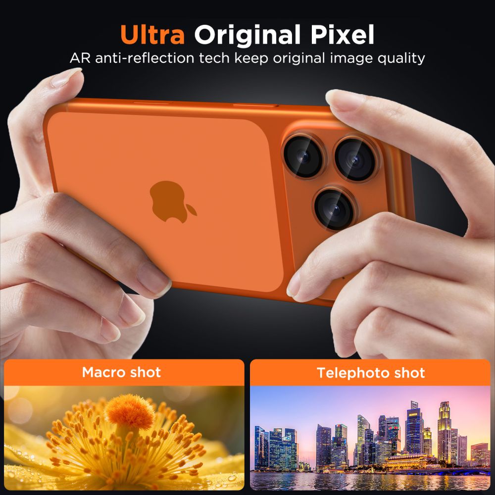 Kamera Beskyttelse Tech Protect Camfull Fit+ Iphone 17 Pro Max Mat Clear