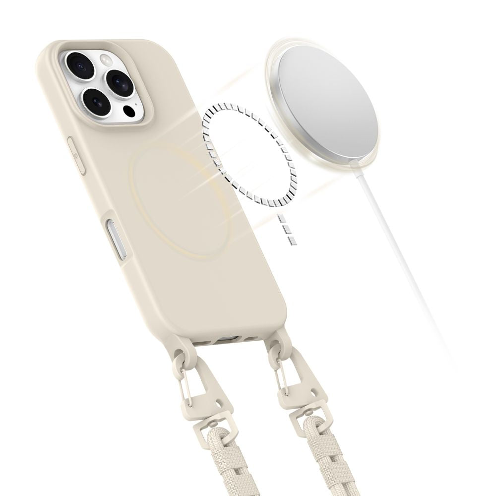 Tech Protect Magnæske Magsafe Iphone 16 Pro Max Cosmic Latte