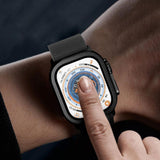 Hærdet Glas Tech Protect Glasring 2 Pak Apple Watch Ultra 1/2/3/4 (49 Mm) Sort