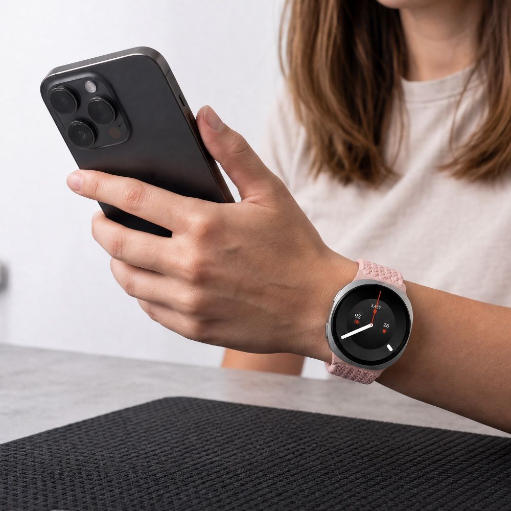 Tech Protect Nylonmag Samsung Galaxy Watch 8 / 9 / Classic (40 / 44 / 46 Mm) Dusty Rose