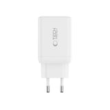 Tech Protect Nc45 W Gan 2 Port Netværksopladder Pd 45 W Hvid