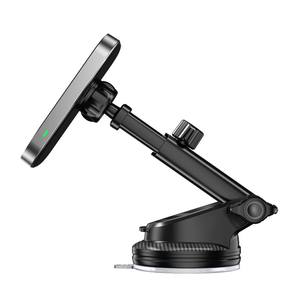 Tech Protect Mm15 W V9 Magnetisk Magsafe Dashboard & Ventilation Trådløs Opladder Til Bilholder 15 W Sort