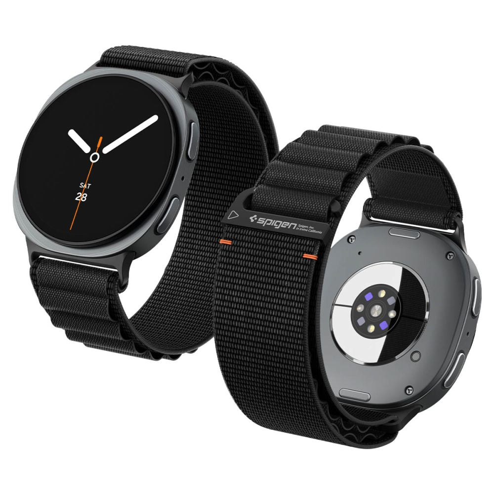 Spigen Wbf1 Band Til Samsung Galaxy Watch 8 / 9 / Classic (40 / 44 / 46 Mm) Sort