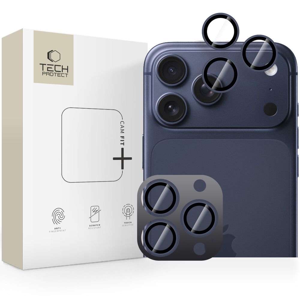 Kamera Beskyttelse Tech Protect Camring Fit+ Iphone 14 Pro / Max / 15 Pro / Max / 16 Pro / Max / 17 Pro / Max Dyb Blå