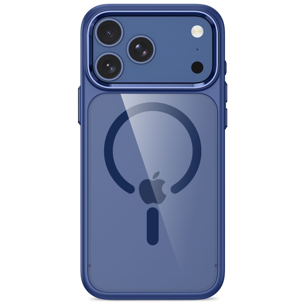 Tech Protect Magmat Magsafe Cc Iphone 17 Pro Max / 18 Pro Max Dyb Blå/Klar