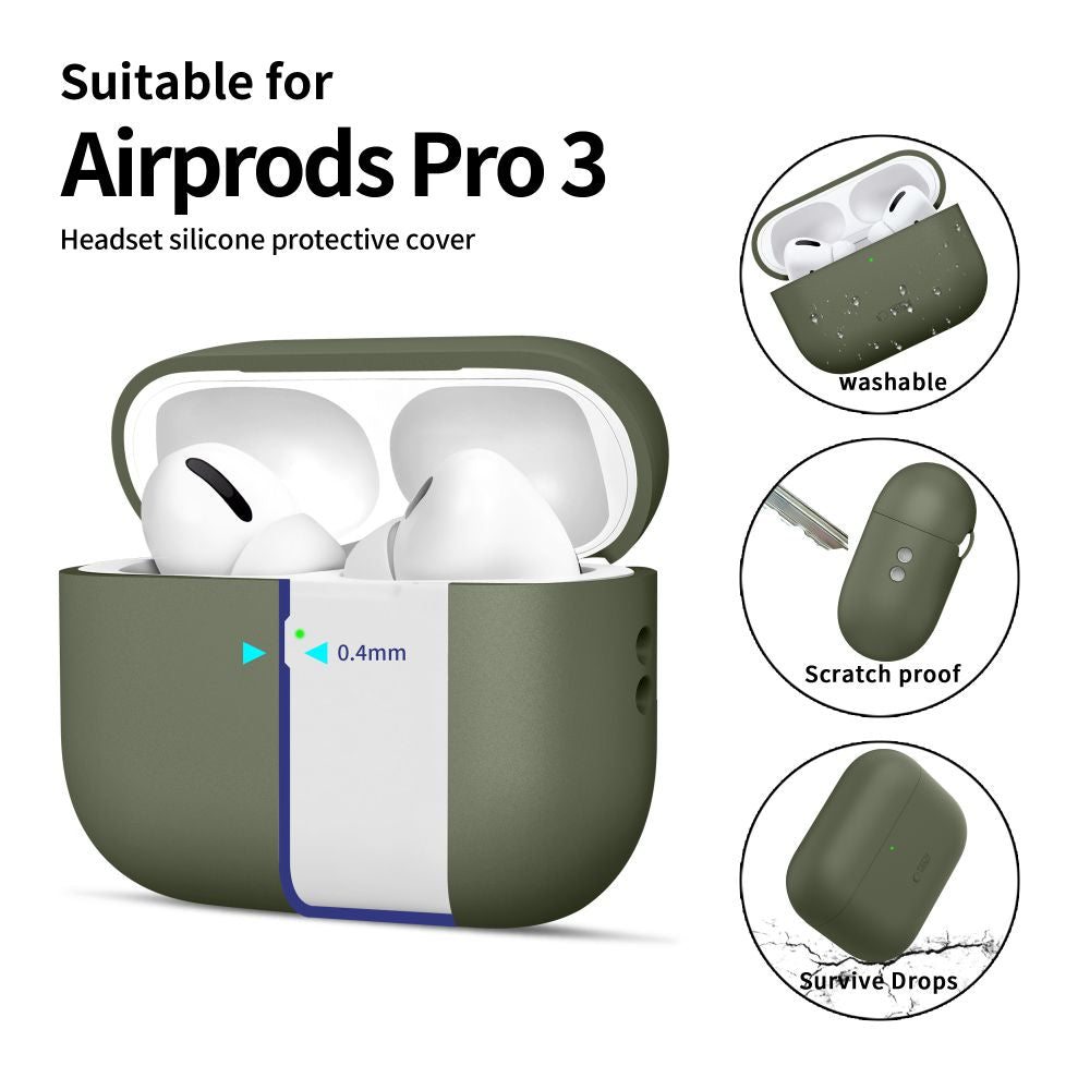 Tech Protect Silikone Apple Airpods Pro 3 Olivegrøn