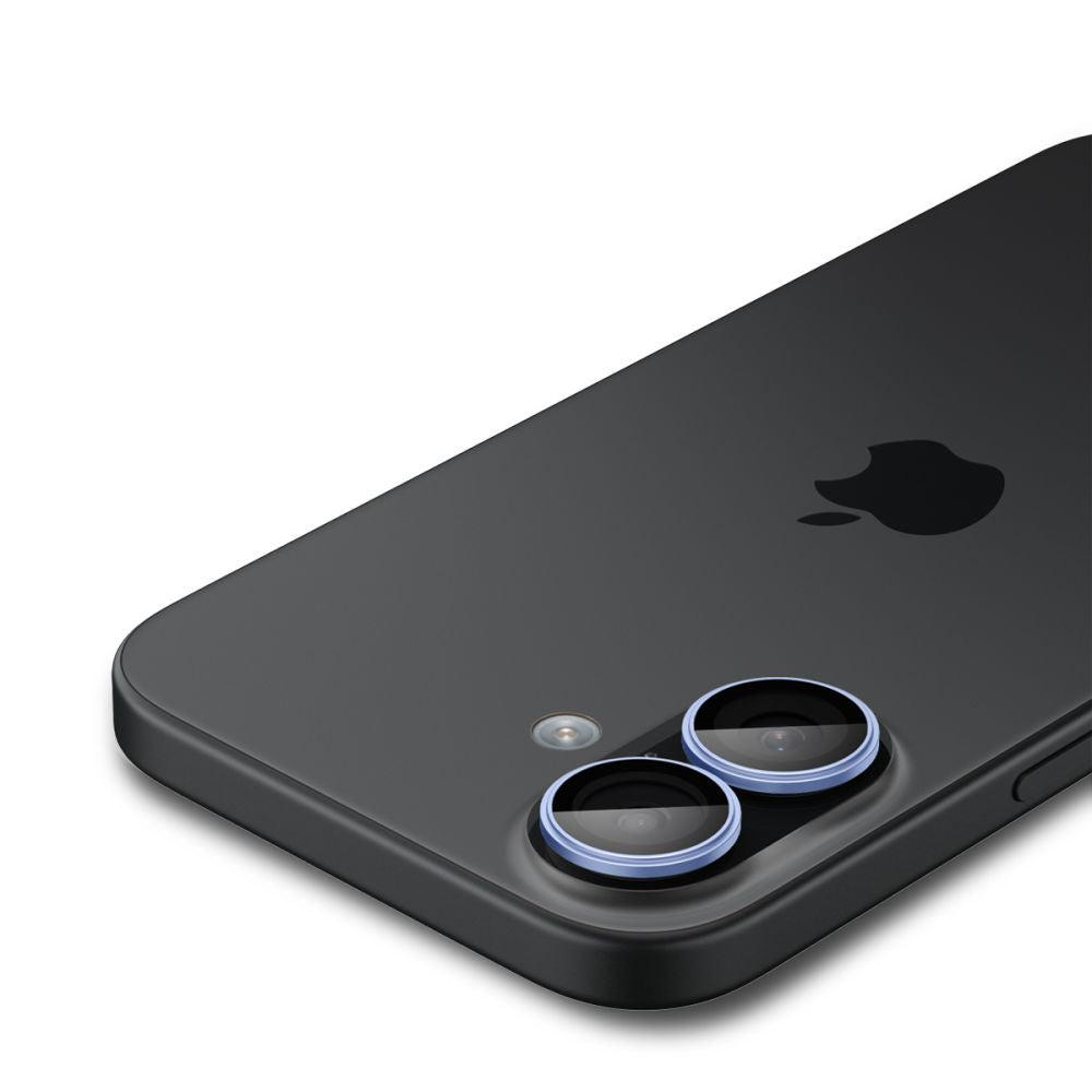 Kamera Beskyttelse Spigen Optik Pro Glas.Tr ”Ez Fit” Camera Protector 2 Pack Iphone 16 / 16 Plus / 17 Blå