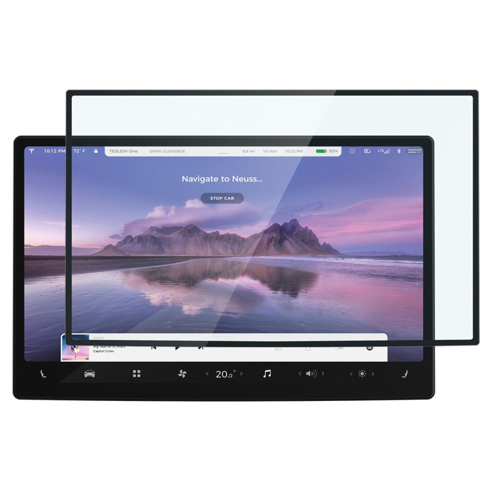 Hærdet Glas Spigen Glas.Tr ”Ez Fit” Tesla Model X 2022 2026 / Model S 2021 2026 Sort