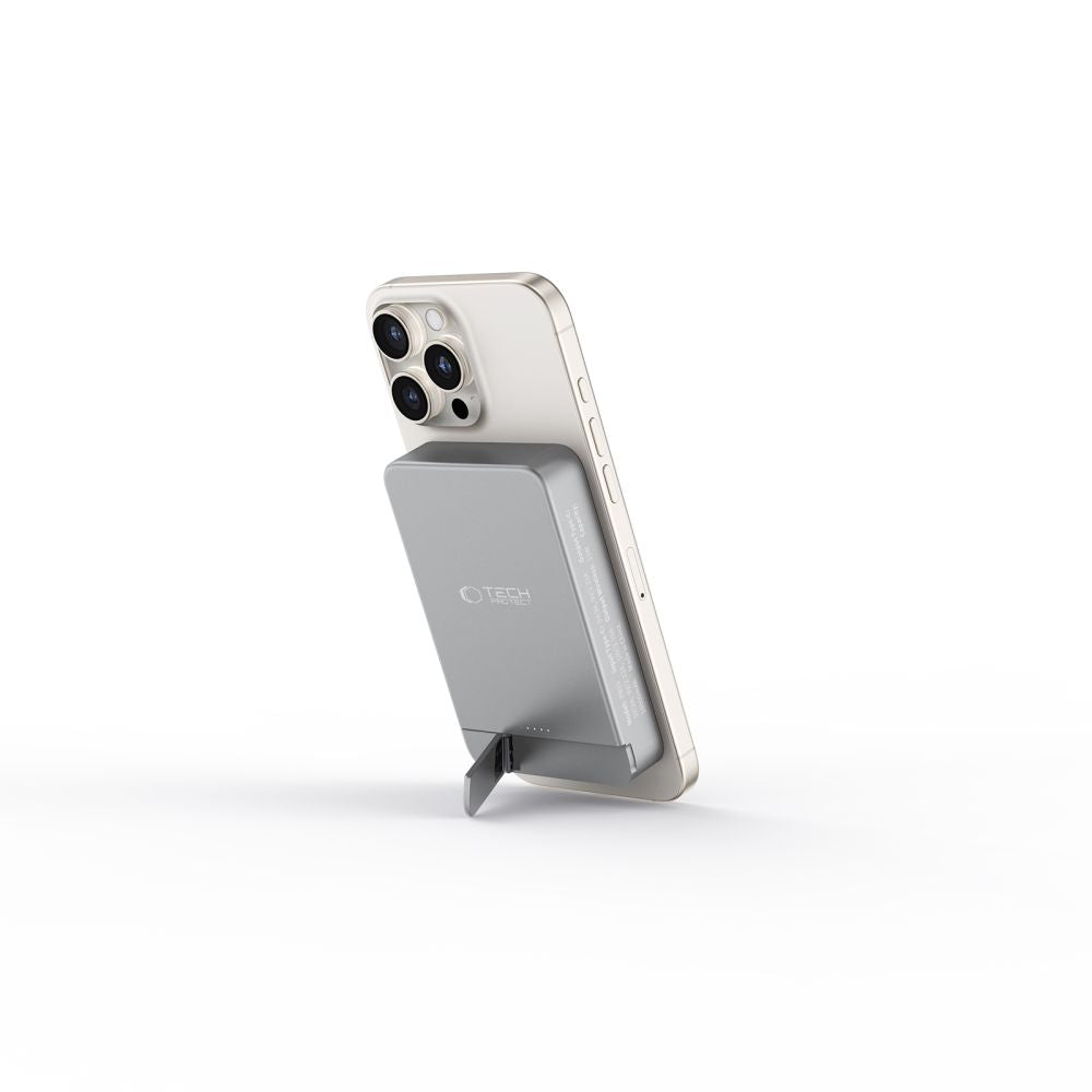 Tech Protect Pb15 Lifemag Magsafe Powerbank 10000 M Ah Spacegrå