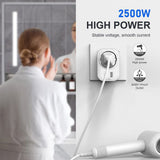 Tech Protect Ta100 Rejseadapter Usa Til Eu Hvid