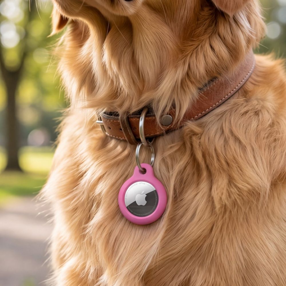 Tech Protect Rough Apple Airtag 1/2 Pink