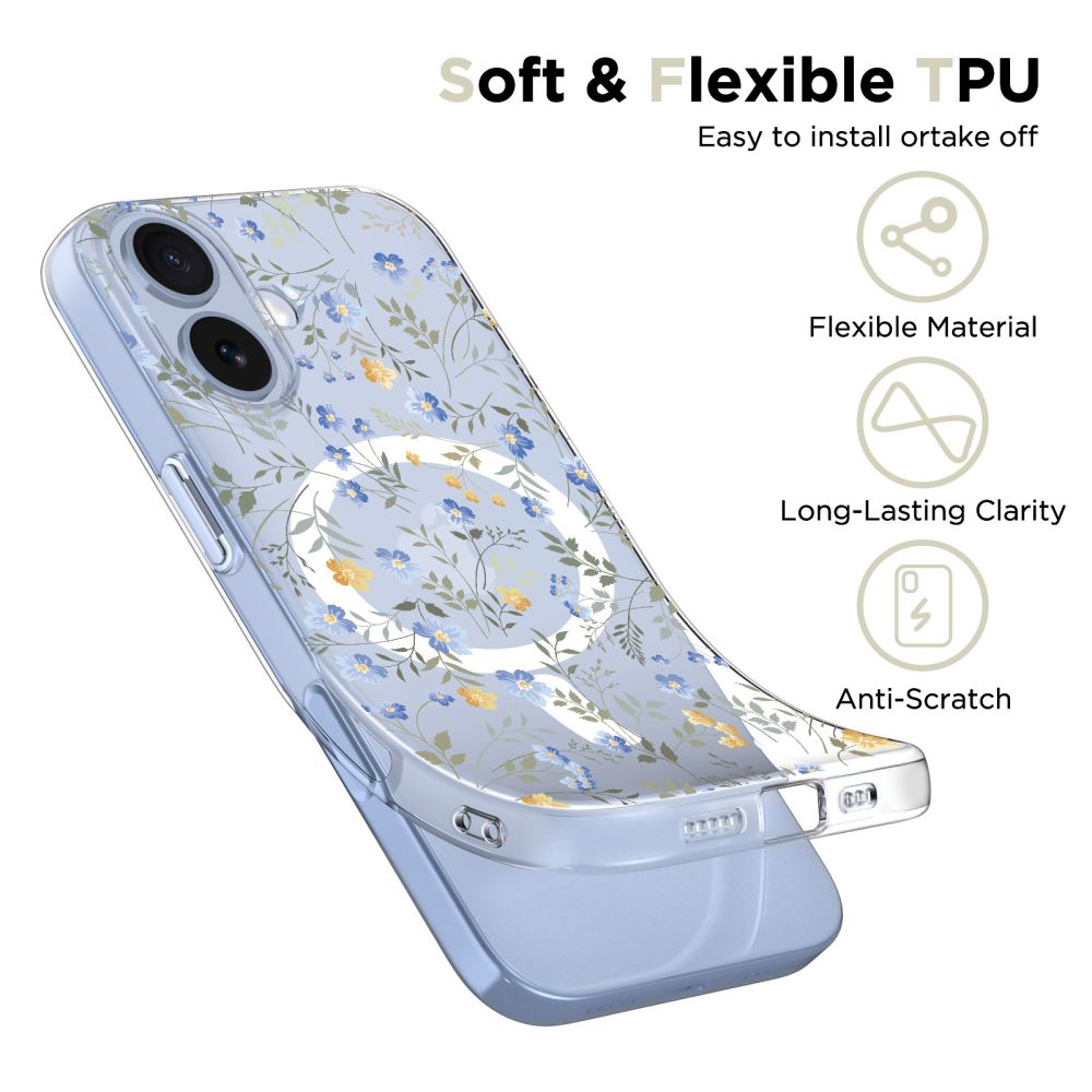 Tech Protect Flexair Magsafe Iphone 17 Forårsblomster