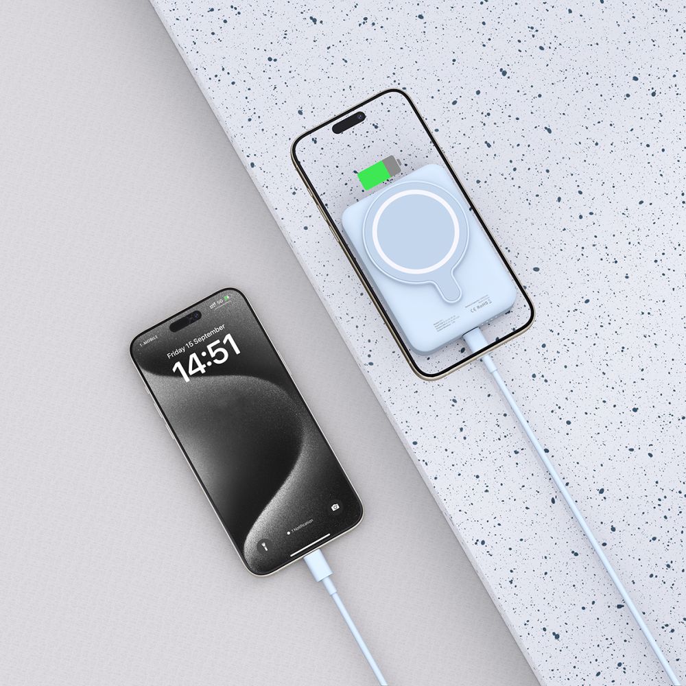 Tech Protect Pb11 Lifemag Magsafe Powerbank 10000 M Ah Blå
