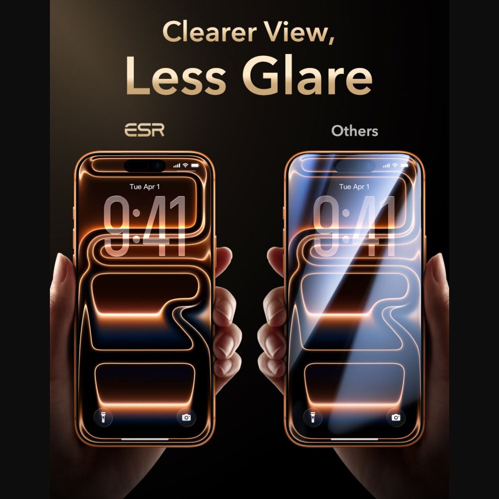 Hærdet Glas Esr Ultrafit Armorite Pro Hærdet Glas Iphone 17 Pro / 18 Pro Sort