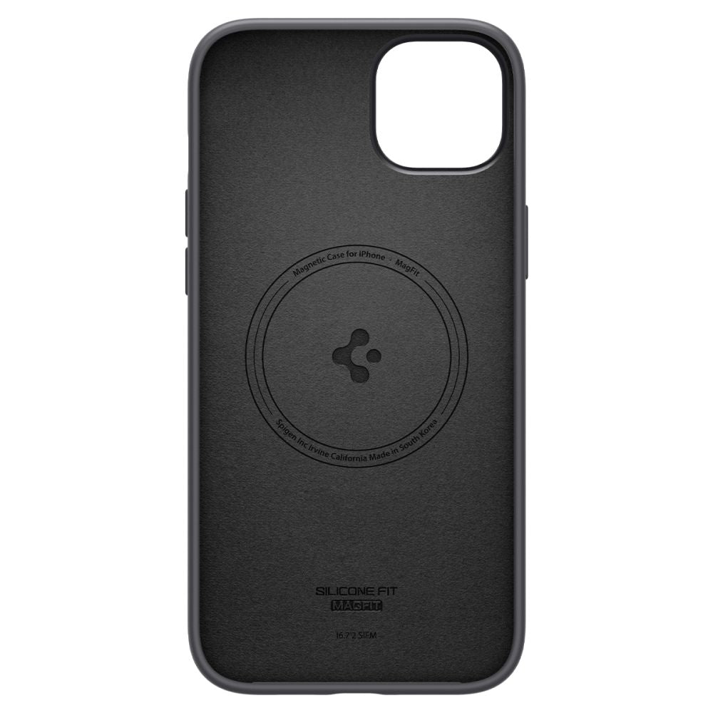 Spigen Silikone Fit Mag Magsafe Iphone 14 Plus / 15 Plus Sort