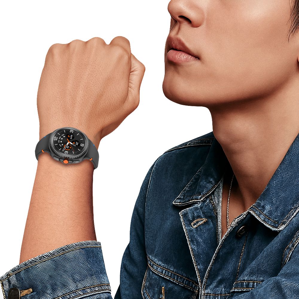 Tech Protect Silikone Samsung Galaxy Watch 8 / 9 / Classic (40 / 44 / 46 Mm) Sort