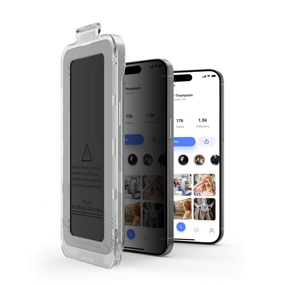 Privacyglas Tech Protect Quick Set Spy+ 2 Pack Iphone 16 Pro Privacy