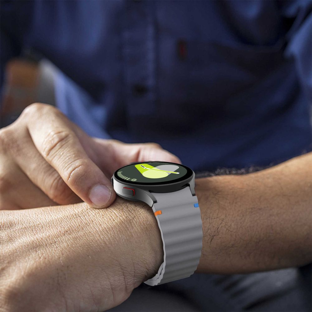 Tech Protect Silikone Sport Samsung Galaxy Watch 4 / 5 / 5 Pro / 6 / 7 / Fe Farvegrå