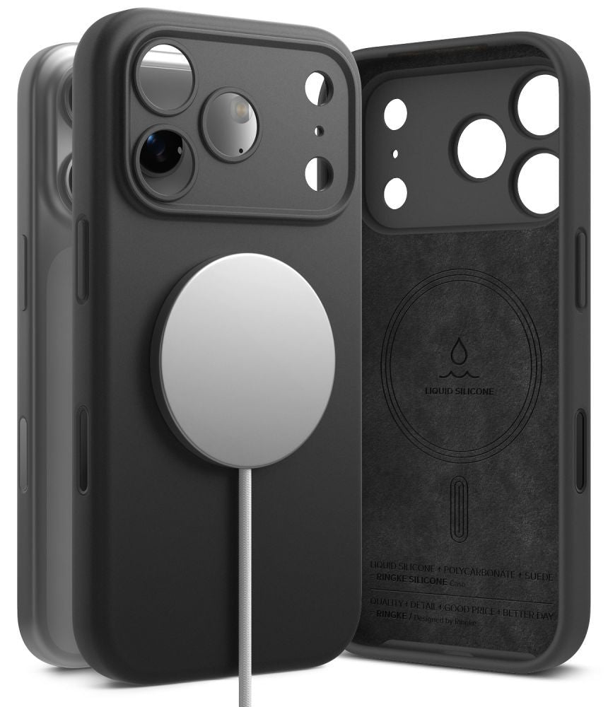 Ringke Silikone Magnetisk Magsafe Iphone 18 Pro Max Sort