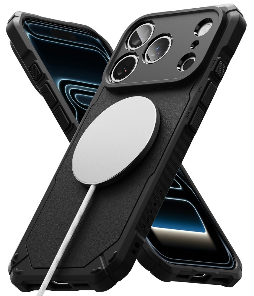Ringke Rugged Gear Magnetisk Magsafe Iphone 17 Pro / 18 Pro Sort