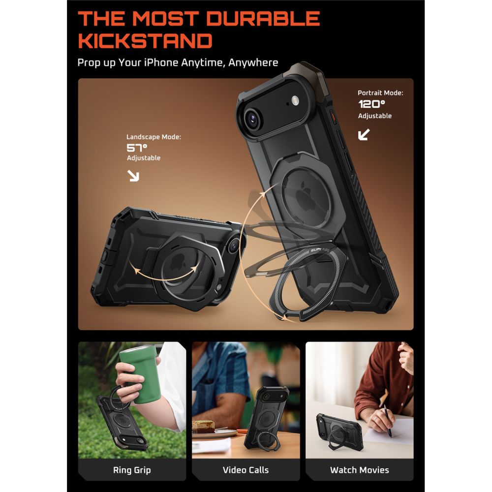 Supcase Ub Grip Mag Magsafe Iphone Air Sort