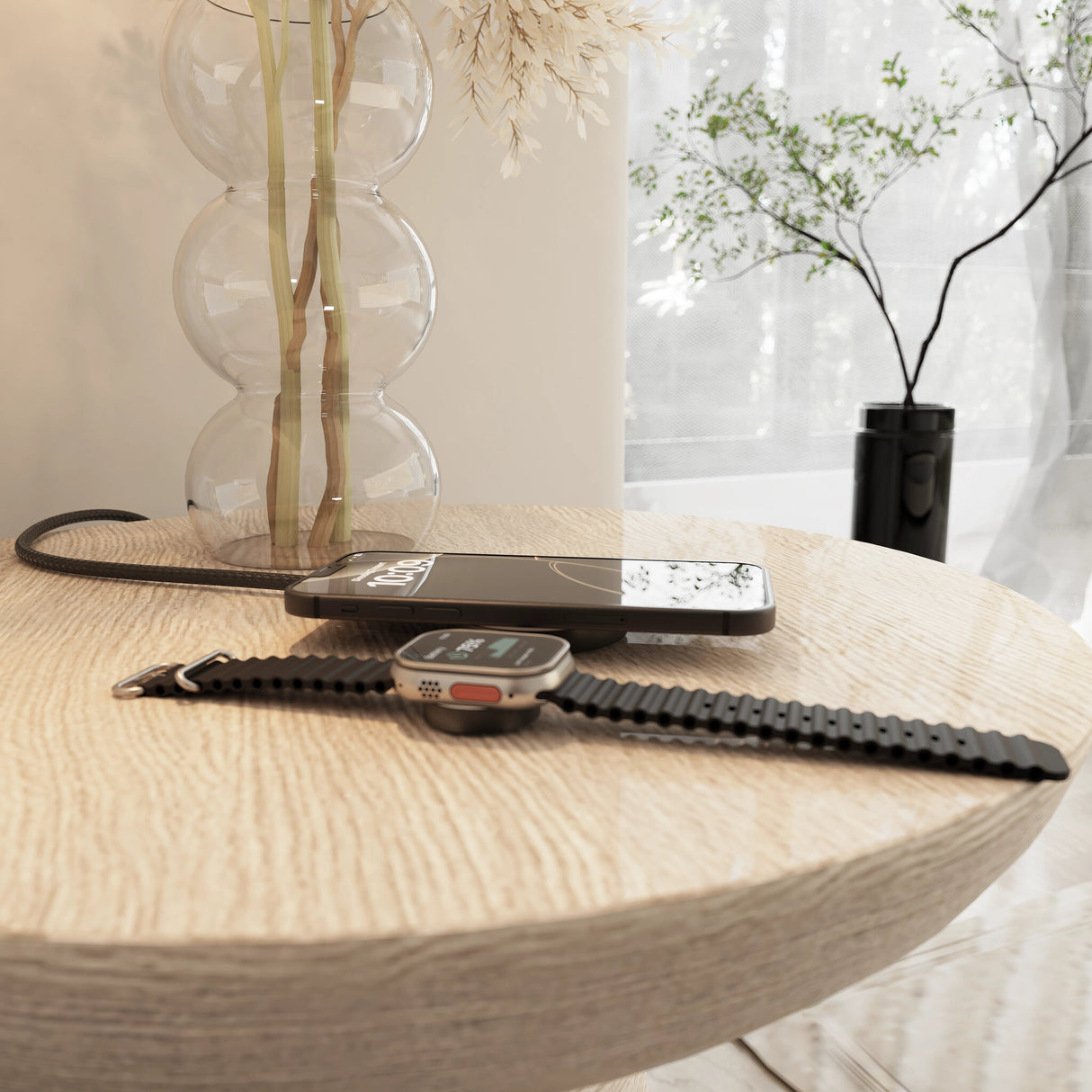 ZENS Pro 2 Smartphone, Headset, SmartWatch Grå, Hvid USB Trådløs opladning Hurtig opladning Indendørs
