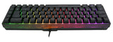 Deltaco Gaming DK240 60% keyboard, semi transparent case bla
