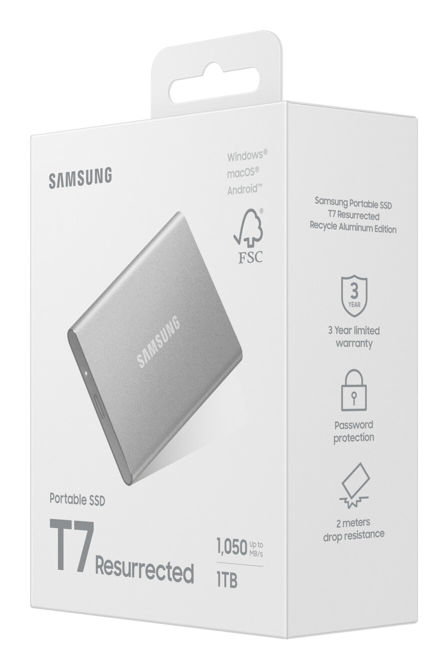 Samsung MU-PD1T0G/WW ekstern solid state driver 1 TB USB Type-C 3.2 Gen 2 (3.1 Gen 2) Sølv