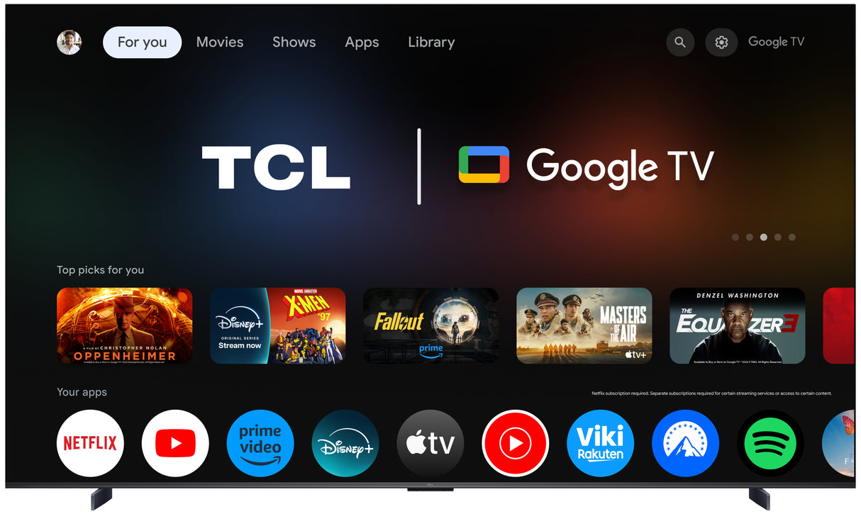 TCL 98P8L QLED Google TV